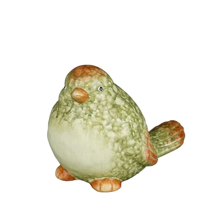 Decoration Bird Green - L14Xw9Xh10,5Cm
