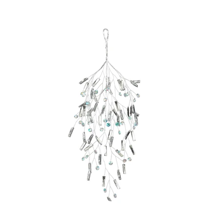 Decoration Branch Silver L40Cm