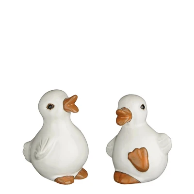 Decoration Duck White 2 Assorted - L10,5Xw10,5Xh12,5Cm
