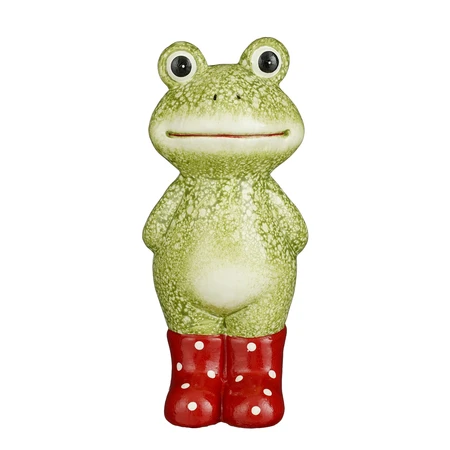 Decoration Frog Green - L9Xw9Xh20Cm