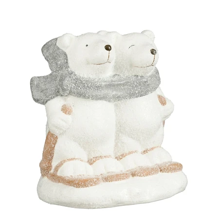 Decoration Polar Bear White L17.5Xw12.5Xh18.5Cm
