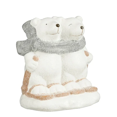 Decoration Polar Bear White  L17.5Xw12.5Xh18.5Cm