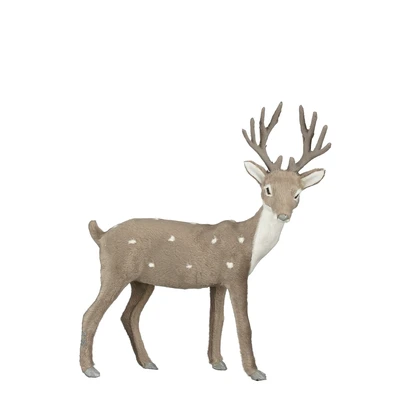 Decoration Reindeer Grey  L21Xw27Xh9Cm