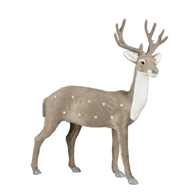 Decoration Reindeer Grey  L33Xw8Xh35Cm