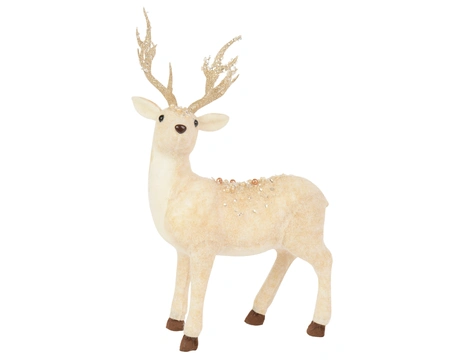 Deer Felt White W.26cm x H.42cm