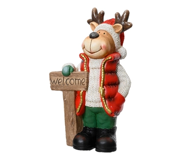 Deer Magnesium red/colour W17-H43cm