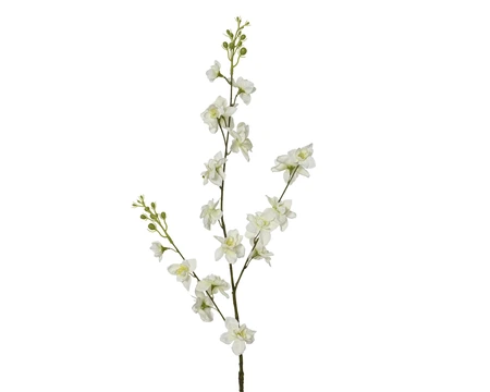 Delphinium Polyester White H.97Cm
