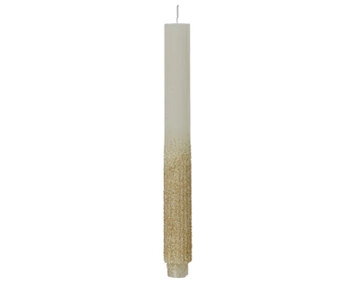 Dinner Candle Paraffin wool white H26.50cm - image 2