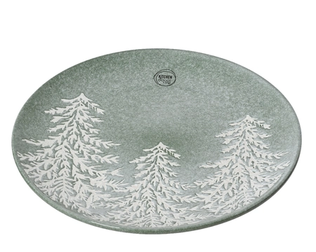 Dinner Plate Stoneware green dia27 - image 1
