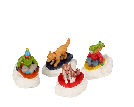 Dog Snow Saucer Fun