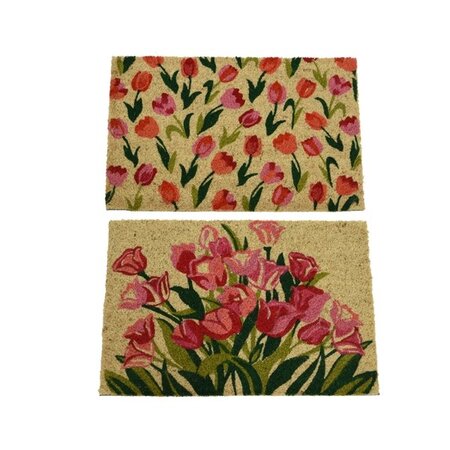 Doormat Coir Print Bleached