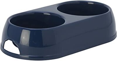 Double Dog Bowl Blue/Grey 570Ml