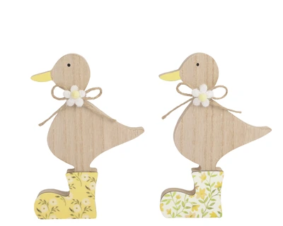 Duck Mdf Enamel Finish Boots 2 Fsc  Blond/Colour(S) W.13Cm X H.18Cm