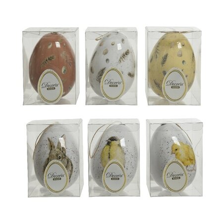 Egg Foam High Gloss Easter Fig  H12.00cm Asst