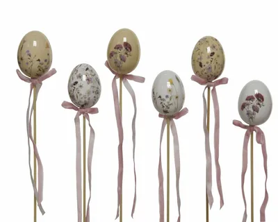 Egg Foam High Gloss Flower On Pick