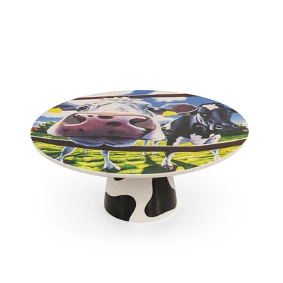 Eoin O'Connor Cow Cake Stand - image 1