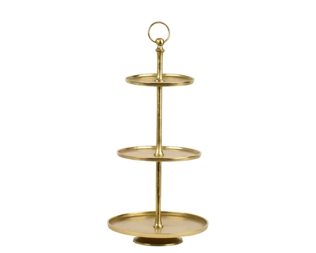 Etagere Aluminium Gold D.30cm x H.60cm