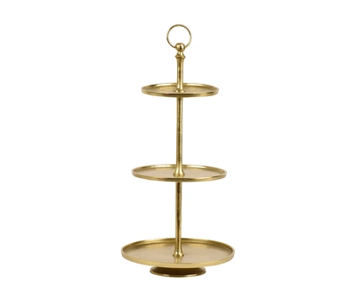 Etagere Aluminium Gold D.30cm x H.60cm