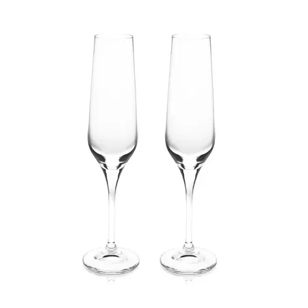 Eternity S/2 Crystal Champagne Glasses - image 1