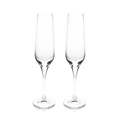 Eternity S/2 Crystal Champagne Glasses - image 1