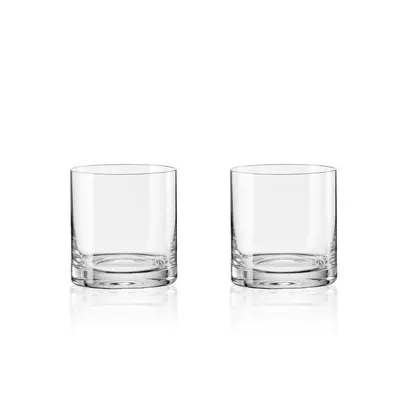 Eternity S/2 Crystal Whiskey Glasses