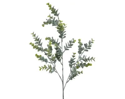 Eucalypthus On Stem Plastic Plastic Stem  H73.00cm grey green