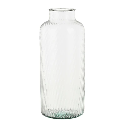 Evan Vase Recycled Glass  H35