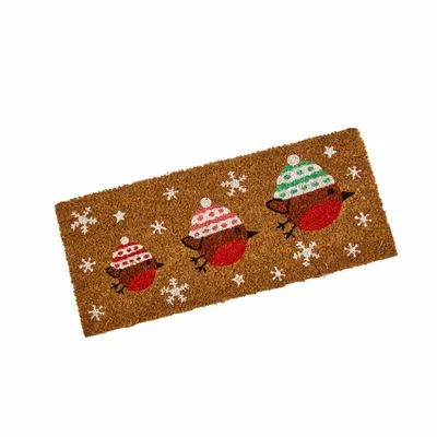 Festive Robins Insert Decoir Mat 23x53cm - image 2