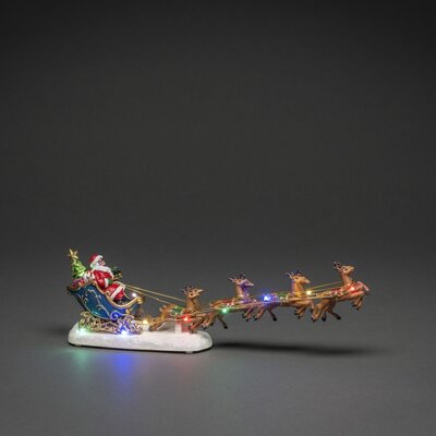 Fibre Optic Santa/Sledge Battery Op