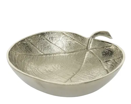 FL Bowl Aluminium Leaf Silver