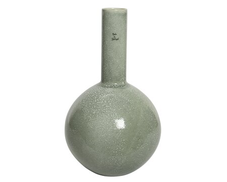 FL Vase Earthenware  Light Green