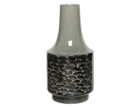 FL Vase Earthenware Reactive Glaze Misty Grey