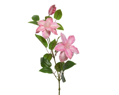 Flower Clematis On Stem Pink H85Cm - image 1