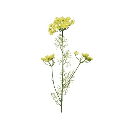 Flower Cow Parsley On Stem Plastic H85cm Yellow