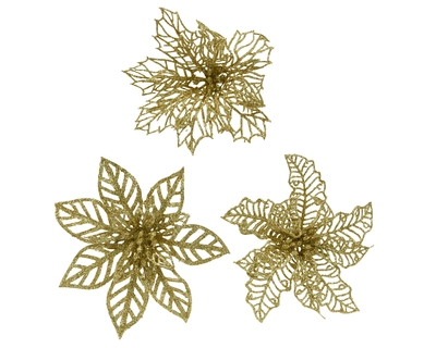 Flower On Clip Light Gold W13cm - image 3