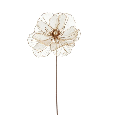 Flower Spray Champagne Glitter L45Cm