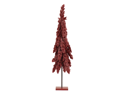 Flurry Fir Mini Tree Glitter Burgundy H.45cm