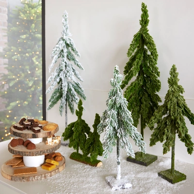 Flurry Fir Mini Tree Glitter Light Green H.75cm - image 2
