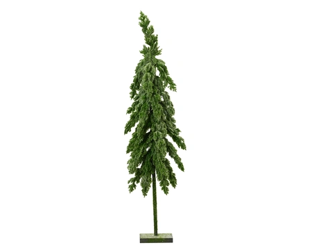Flurry Fir Mini Tree Glitter Light Green H.75cm - image 1