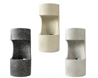 Fountain Cylinder Polyresin 3Col  Asst. D.16Cm X H.35Cm - image 1