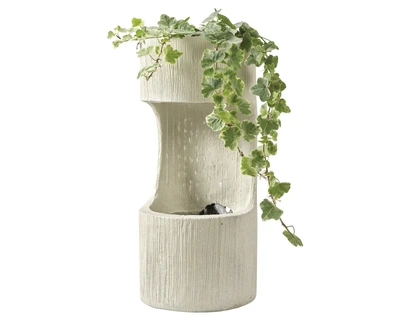 Fountain Cylinder Polyresin 3Col Asst. D.16Cm X H.35Cm - image 2