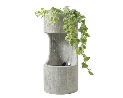 Fountain Cylinder Polyresin 3Col Asst. D.16Cm X H.35Cm - image 4