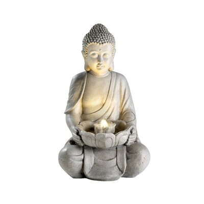 Fountain Grc Grey Buddha 34X42X71Cm