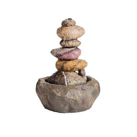 Fountain Pebble Polyresin 2022 H30cm