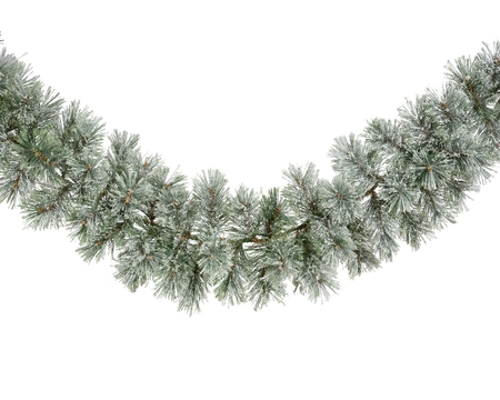 Frosted Cashmere Garland Green/White 19x29x270cm - image 1
