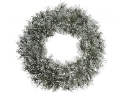 Frosted Cashmere Wreath Green/White dia63x20cm - image 1
