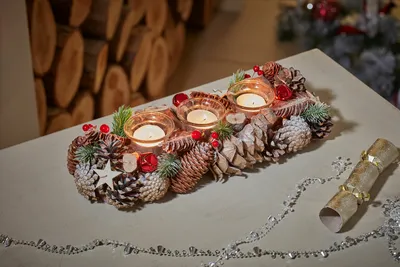 FrostStar Trio Candle Holder - 36cm - image 2