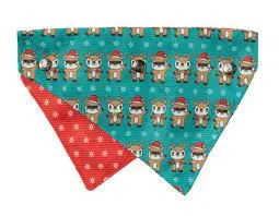 FuzzYard Xmas Bandana Disco Deers M/L