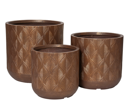 Gabriel Planter  Aubergine dia44.50-H43cm