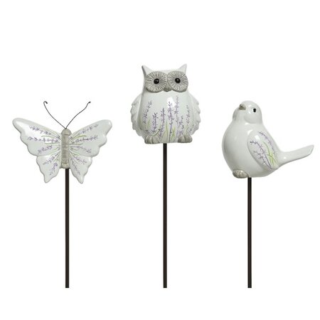Garden Pick Terracotta Animal Lavender Outdoor H81.50cm White